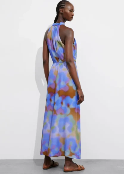 Printed Halterneck Maxi Dress | & Other Stories New