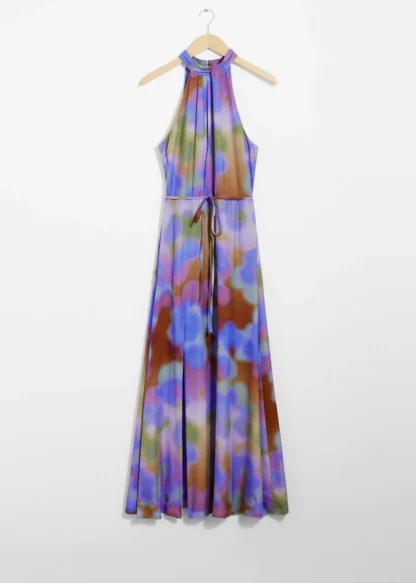 Printed Halterneck Maxi Dress | & Other Stories New