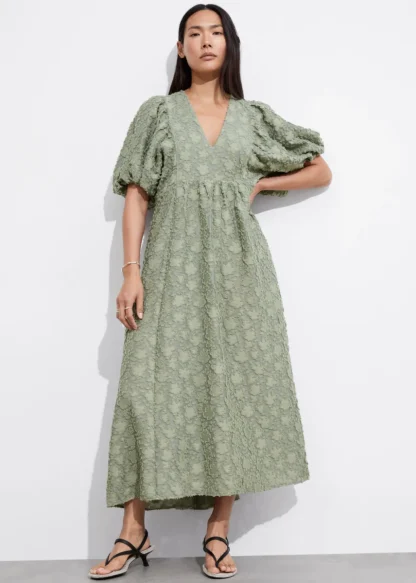 Puff-Sleeve Maxi Dress | & Other Stories Flash Sale