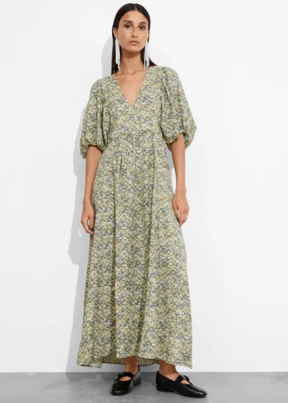 Puff-Sleeve Maxi Dress | & Other Stories Flash Sale