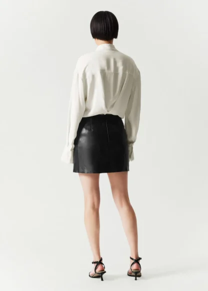 Raw-Edge Leather Mini Skirt | & Other Stories Fashion