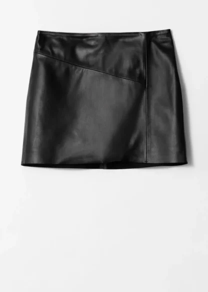 Raw-Edge Leather Mini Skirt | & Other Stories Fashion