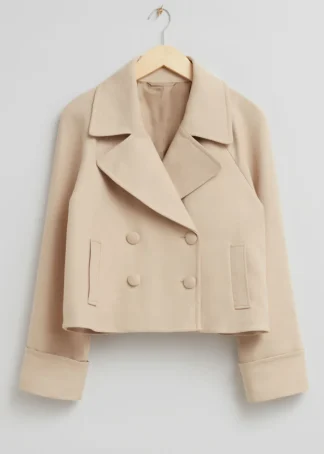 Relaxed Cropped Pea Coat | & Other Stories Sale