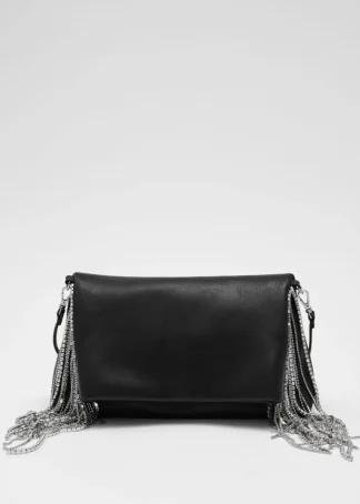 Rhinestone Fringed Leather Clutch | & Other Stories Best Sale