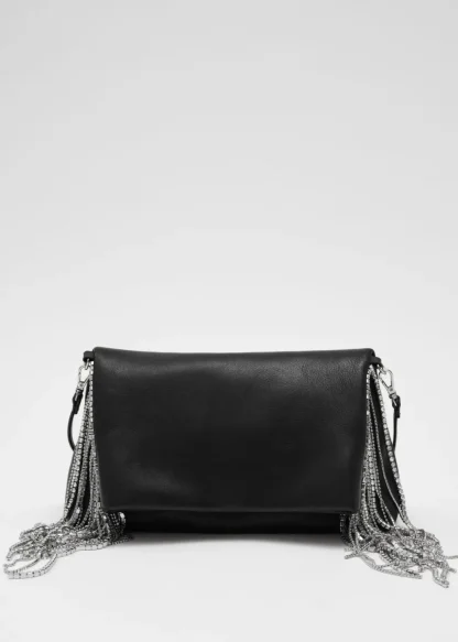 Rhinestone Fringed Leather Clutch | & Other Stories Best Sale