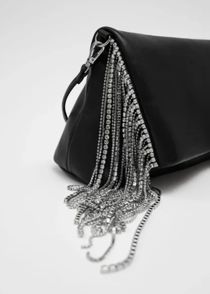 Rhinestone Fringed Leather Clutch | & Other Stories Best Sale