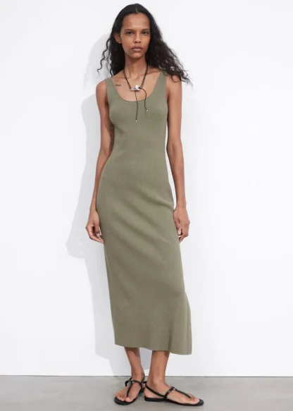 Rib-Knit Tank Midi Dress | & Other Stories New