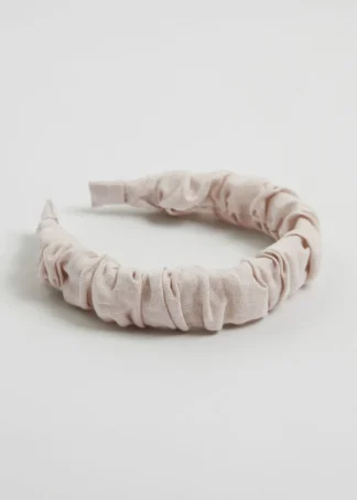 Ruched Linen Alice Headband | & Other Stories Clearance