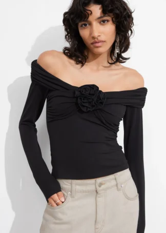 Ruched Off-Shoulder Top | & Other Stories Flash Sale