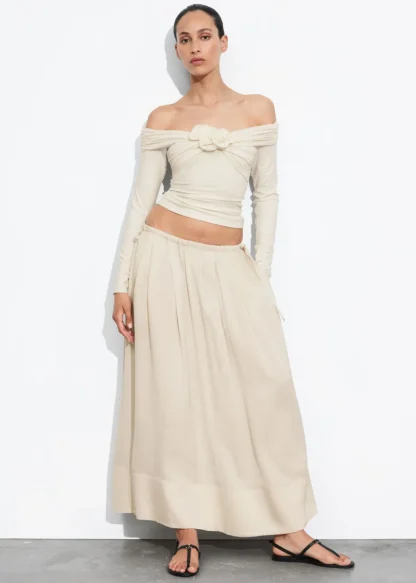 Ruched Off-Shoulder Top | & Other Stories Flash Sale