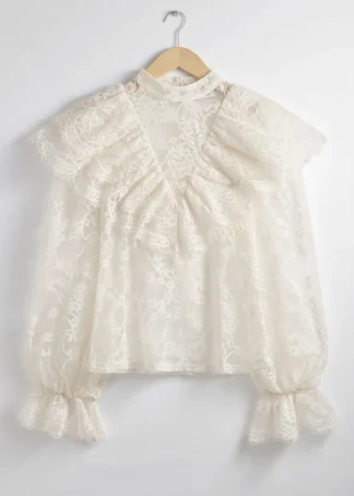 Ruffled Lace Blouse | & Other Stories Store