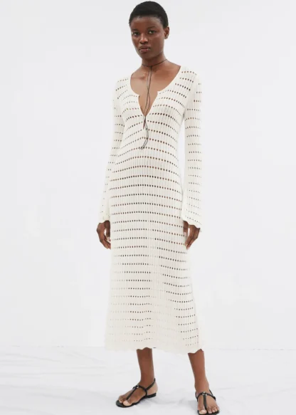 Scalloped Knit Midi Dress | & Other Stories Sale