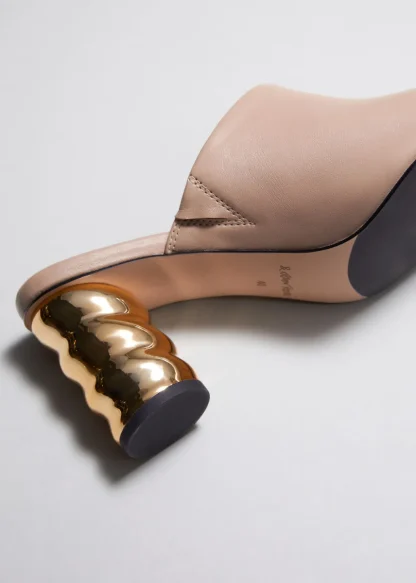 Sculptural Heel Leather Mules | & Other Stories Outlet