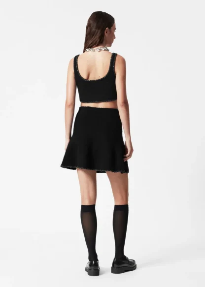 Sequin-Trimmed Bouclé Mini Skirt | & Other Stories Best Sale