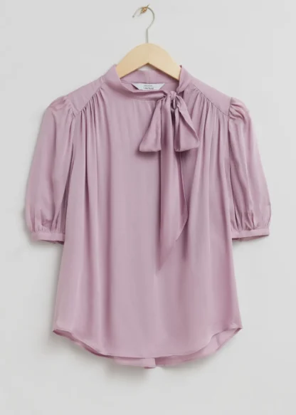 Sheer Lavallière-Neck Bow Blouse | & Other Stories Best