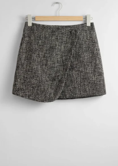 Short Tweed Wrap Skirt | & Other Stories Cheap