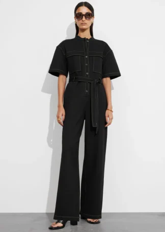 Short-Sleeve Utility Jumpsuit | & Other Stories Flash Sale