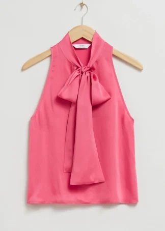 Sleeveless Lavallière-Neck Bow Top | & Other Stories Hot