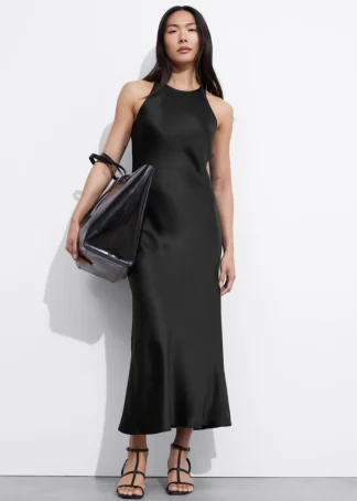 Sleeveless Satin Midi Dress | & Other Stories Hot