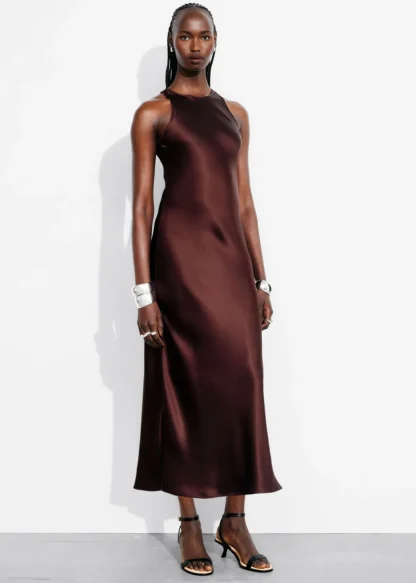 Sleeveless Satin Midi Dress | & Other Stories Hot