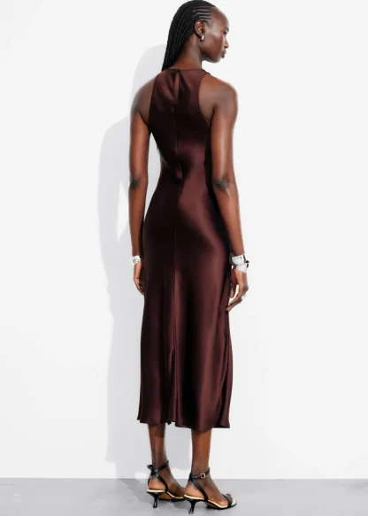 Sleeveless Satin Midi Dress | & Other Stories Hot