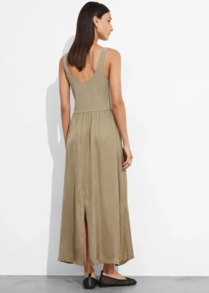 Sleeveless Two-Tone Midi Dress | & Other Stories Online