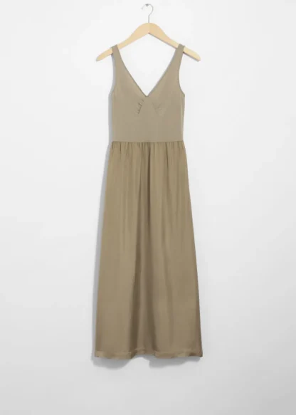 Sleeveless Two-Tone Midi Dress | & Other Stories Online