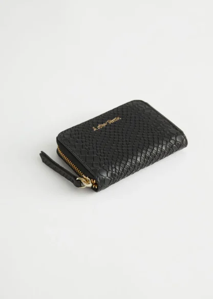 Snake Embossed Leather Wallet | & Other Stories Flash Sale