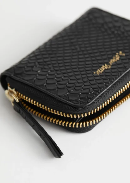 Snake Embossed Leather Wallet | & Other Stories Flash Sale