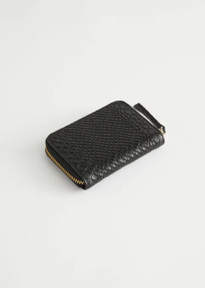 Snake Embossed Leather Wallet | & Other Stories Flash Sale