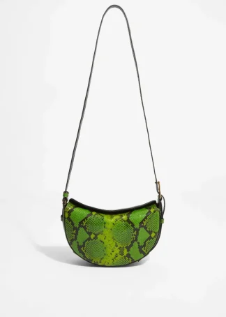 Snake-Embossed Leather Shoulder Bag | & Other Stories New