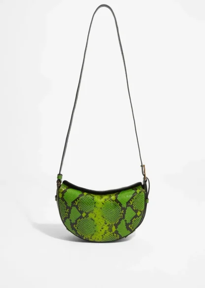 Snake-Embossed Leather Shoulder Bag | & Other Stories New