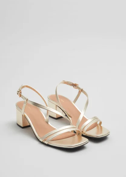 Strappy Block Heel Leather Sandals | & Other Stories Best Sale