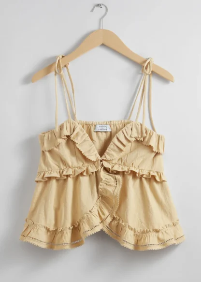 Strappy Bustier Frill Top | & Other Stories Shop