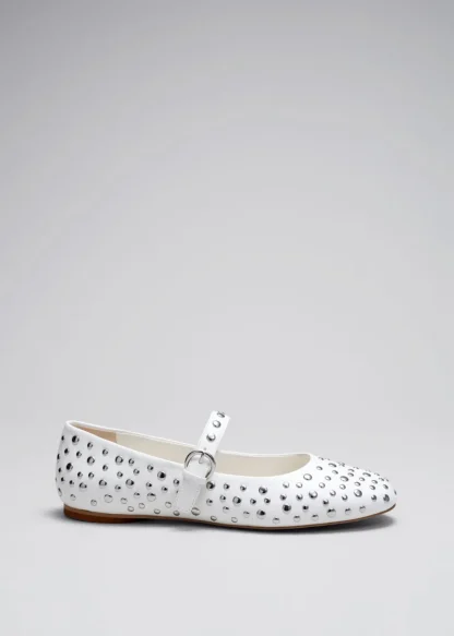 Studded Leather Ballet Flats | & Other Stories Store