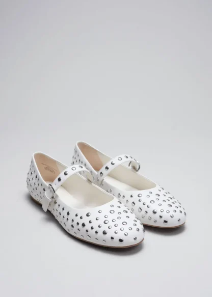 Studded Leather Ballet Flats | & Other Stories Store