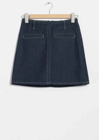 Topstitched Denim Mini Skirt | & Other Stories Cheap