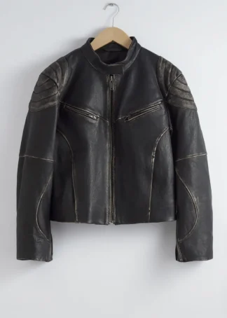 Topstitched Leather Jacket | & Other Stories Store