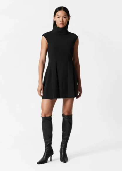 Turtleneck Pleated Mini Dress | & Other Stories Best