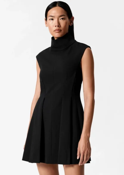 Turtleneck Pleated Mini Dress | & Other Stories Best