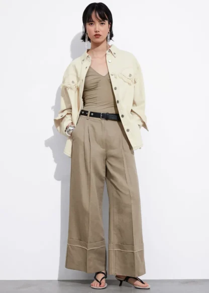 Wide Fold-Up Cuff Trousers | & Other Stories Shop