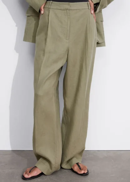 Wide Linen Trousers | & Other Stories Cheap