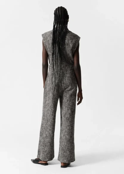 Wide Sleeveless Tweed Jumpsuit | & Other Stories Clearance