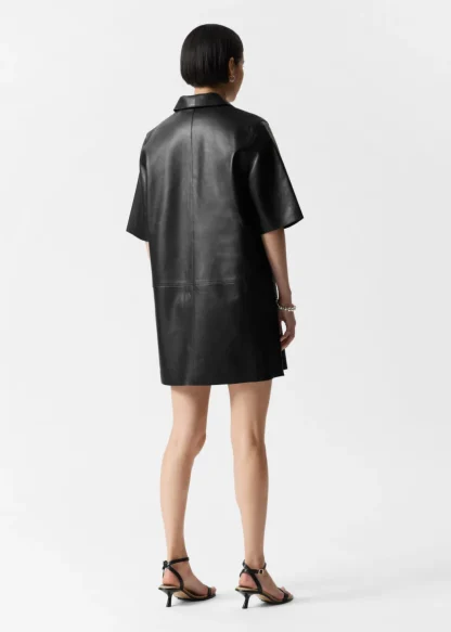 Zip-Detailed Leather Mini Dress | & Other Stories Online